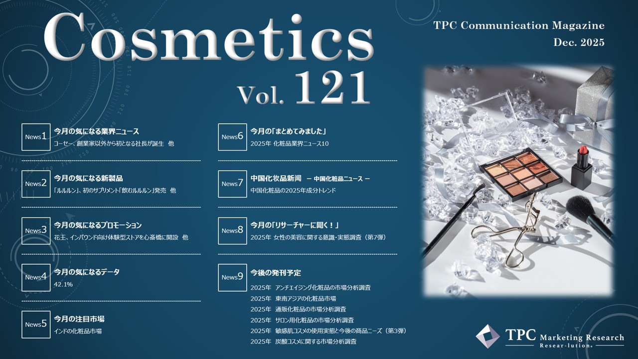 化粧品 ニュースレター Vol.121
